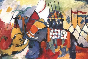  kandinsky pintura al %c3%b3leo - El elefante Wassily Kandinsky